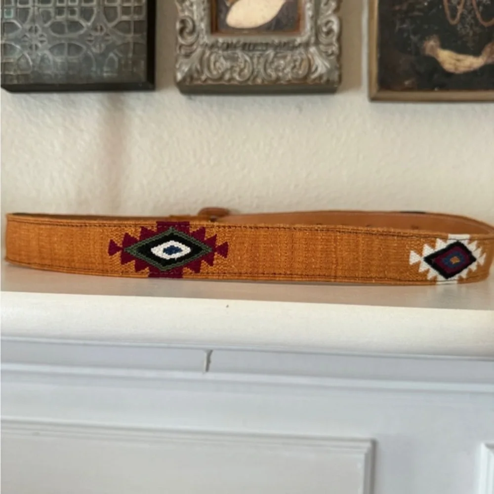 Southwestern Style Handwoven Woven‎ Belt Size 38